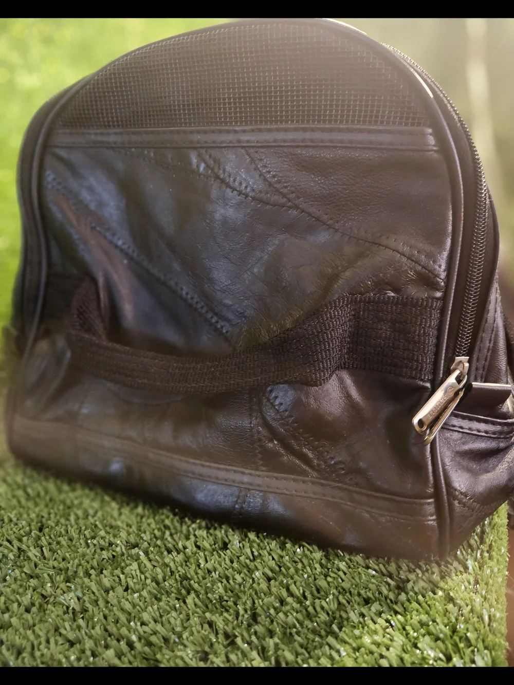 Bon Jovi Black Leather Travel Duffel Bag